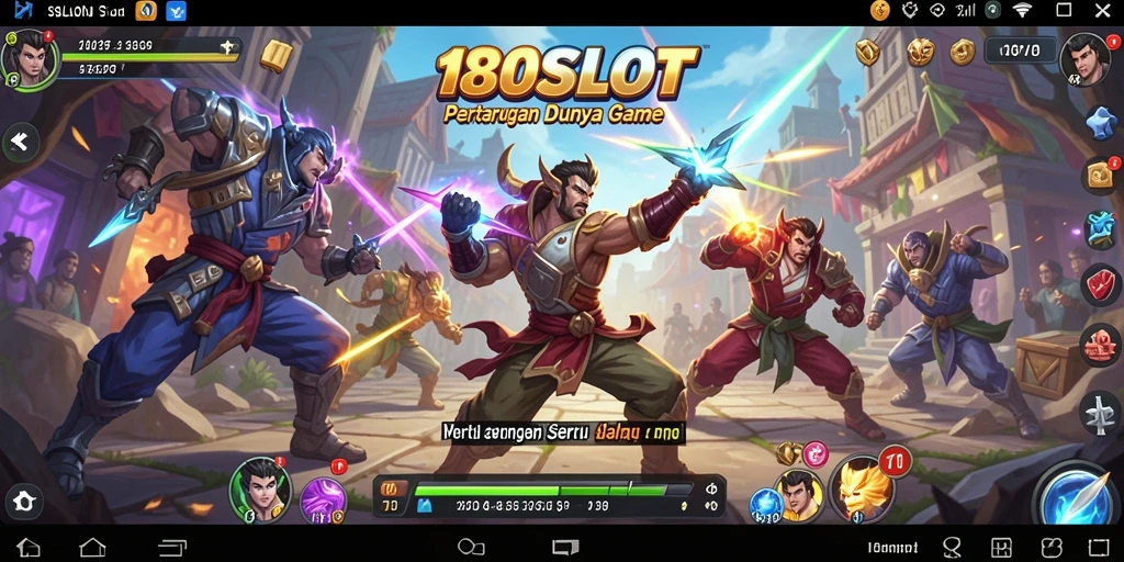 Tampilan seru gameplay pertarungan dalam 180SLOT.