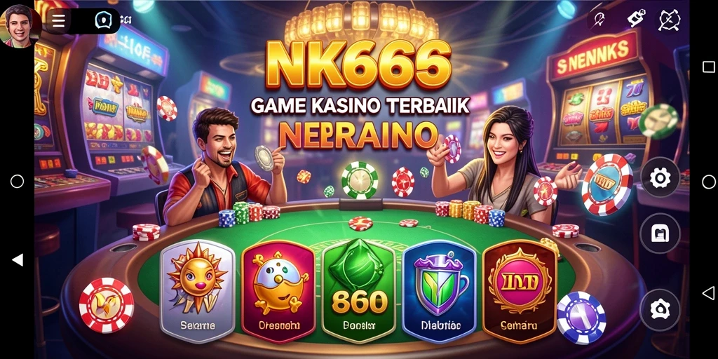 Tampilan gameplay seru dan interaktif dari aplikasi Kasino NK666.