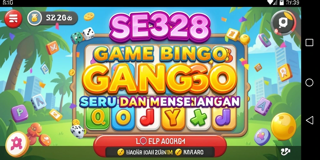 Screenshot gameplay SE328 menampilkan kartu Bingo dengan interaksi pemain.